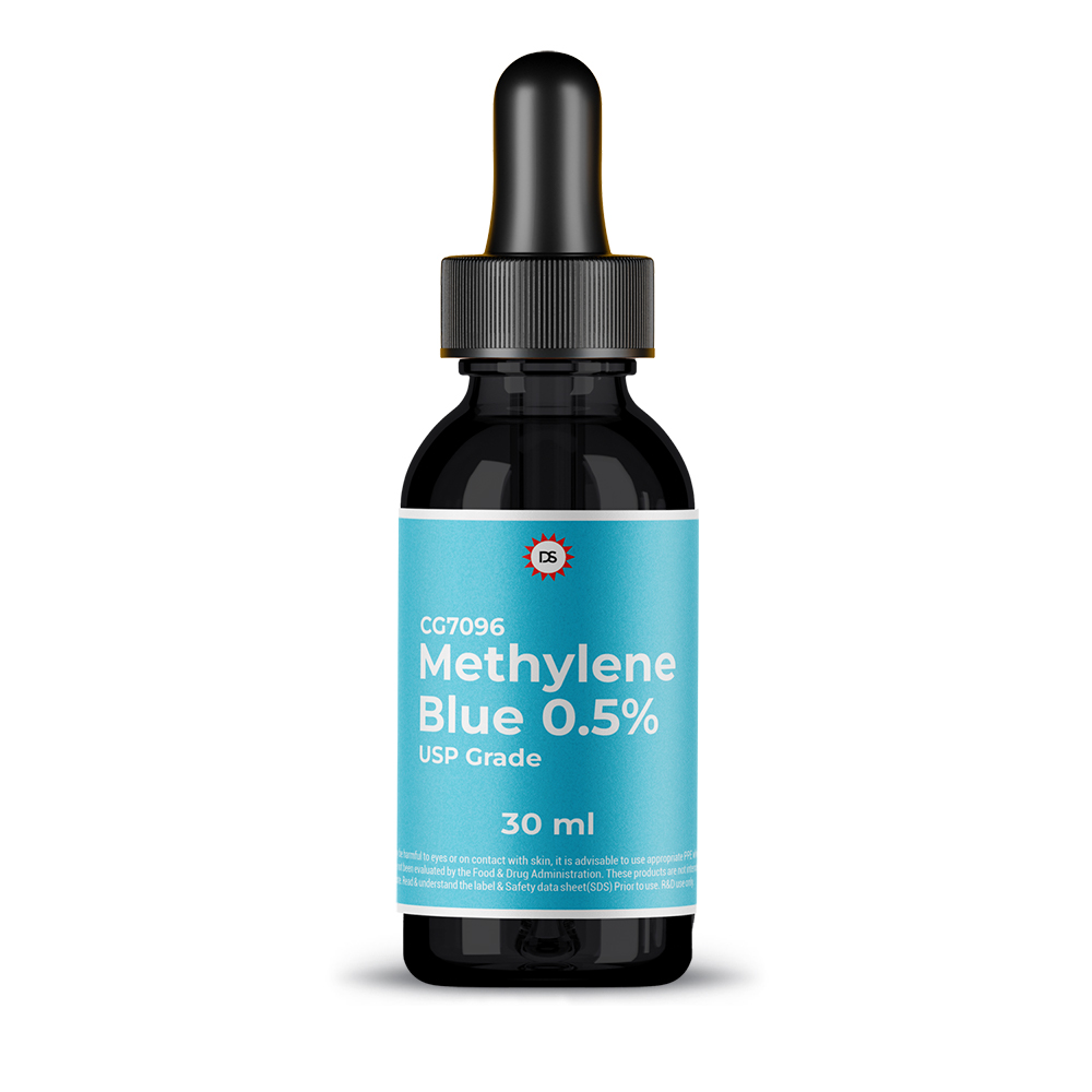Methylene Blue 0.5% USP grade / Pharmaceutical grade / Third party tested - Healthy Drops product